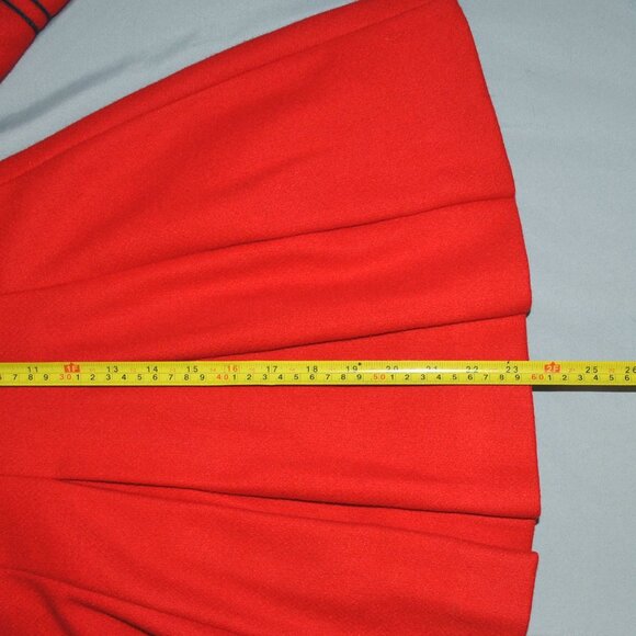 Vintage Rothschild Wool Coat Girls Size 4 Red & Blue Pea Coat - Picture 15 of 15